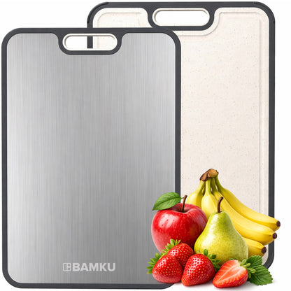 Titanium Cutting Board, Dual-Sided – Kitchen Essential, Food-Grade PP Surface, Durable & Easy to Clean, Large Size 16”×10”