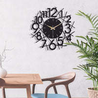 20” Silent Metal Wall Clock (50cm) – Modern Open-Frame Non-Ticking Quartz, Battery Operated - LINEAL