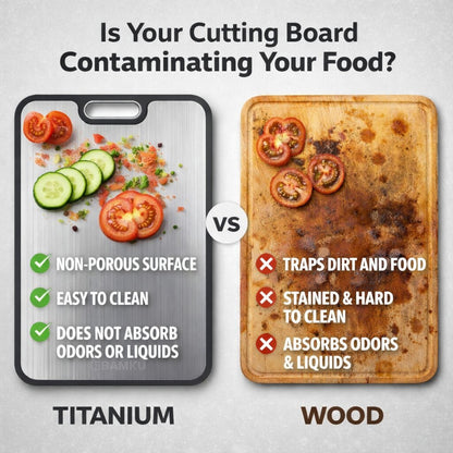 Titanium Cutting Board, Dual-Sided – Kitchen Essential, Food-Grade PP Surface, Durable & Easy to Clean, Large Size 16”×10”