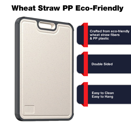 Titanium Cutting Board, Dual-Sided – Kitchen Essential, Food-Grade PP Surface, Durable & Easy to Clean, Large Size 16”×10”